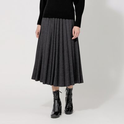 ＜EPOCA (Women)＞【Ｐｒｅｃｉｏｕｓ　２０２３年１２月号掲載】ストレッチフラノ　プリーツスカート（Ｍ５Ｓ２６２７７＿＿）