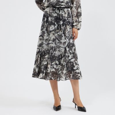 ＜EPOCA (Women)＞レイヤーフィオーレプリント　フレアスカート（Ｍ５Ｓ２９６２９＿＿）