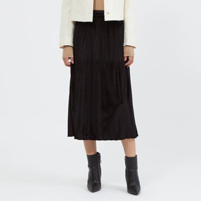 ＜EPOCA (Women)＞トリアセベロア　プリーツスカート（Ｍ５Ｓ３１６３８＿＿）