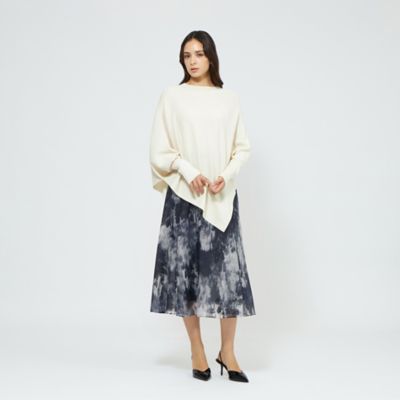 ニュアンスフラワープリント フレアスカート（M5S36651＿＿