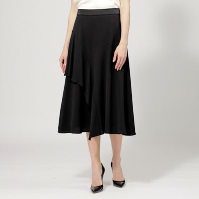 ＜EPOCA (Women)＞バックサテンジョーゼット　アシンメトリーフレアスカート（Ｍ５Ｓ３８３９７＿＿）