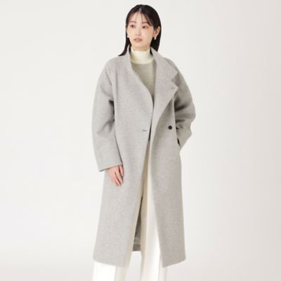 【イチオシ／蓄熱裏地】スタンドカラーロングコート（Ｎ５Ａ０５４４６＿＿）
