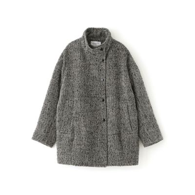 ＜CAST：＞スタンドカラーツィードコート（Ｎ５Ａ０６６３５＿＿）