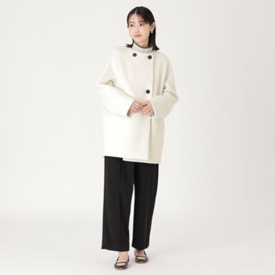 【イチオシ／蓄熱裏地】シャギーボンディングミドルコート（Ｎ５Ｂ０１４３５＿＿）