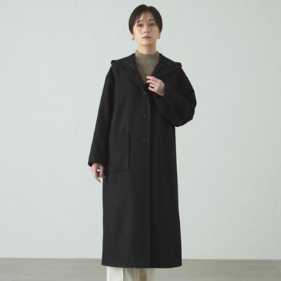 ＜CAST：＞フードロングウールコート（Ｎ５Ｂ０２６３８＿＿）