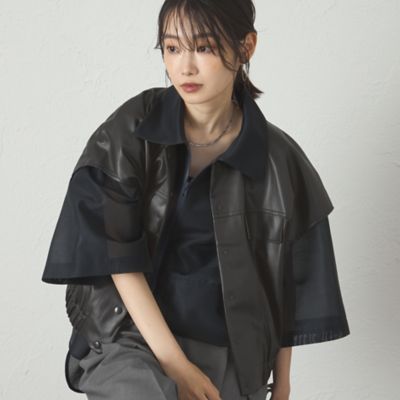 ＜CAST：＞【着回し抜群】レザーライクジレ（Ｎ５Ｅ０４６１３＿＿）