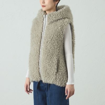 ３時間限定タイムセール金額戻しますsisii ファーベスト ZOZO限定】ロングファーマタギベスト（ベスト）｜&. NOSTALGIA（アンド