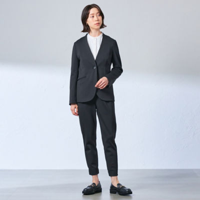 ＮＡＶＹ】【着心地抜群／セットアップ】ストレッチダンボール