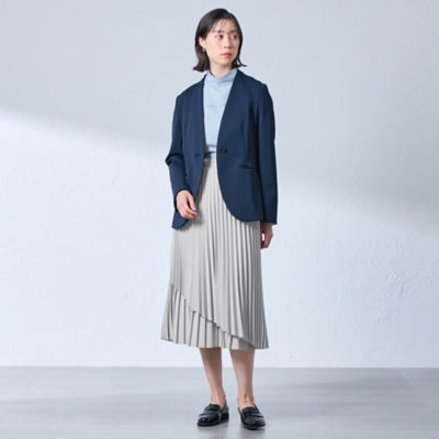 ＮＡＶＹ】【着心地抜群／セットアップ】ストレッチダンボール