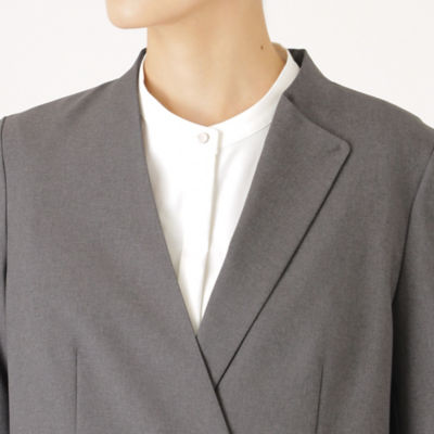 CAST:・ノーカラージャケット イチオシ／セットアップ】セミダブルノーカラージャケット