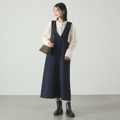 UV効果／着用シワ軽減】アシンメトリーワンピース