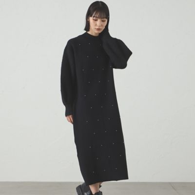 1枚で着映える】スタッズニットワンピース（N5J05644＿＿