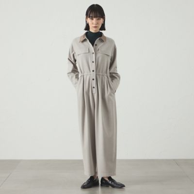 ＜CAST：＞【１枚で着映える】ソフトフランネルジャンプスーツ（Ｎ５Ｊ０６６４３＿＿）