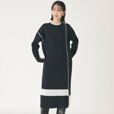 【KARL LAGERFELD】カラーブロック ワンピース [上品★清楚★] KARL LAGERFELD】カラーブロック ワンピース [上品☆清楚☆]