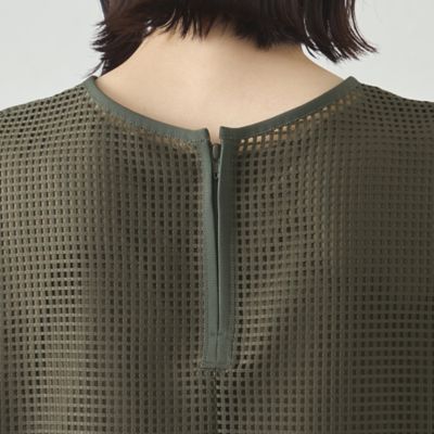 【セットアップ対応／オンでもオフでも活躍】メッシュクロップドトップス（Ｎ５Ｍ０２６０３＿＿）