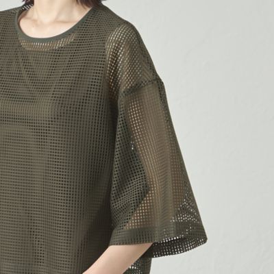 【セットアップ対応／オンでもオフでも活躍】メッシュクロップドトップス（Ｎ５Ｍ０２６０３＿＿）
