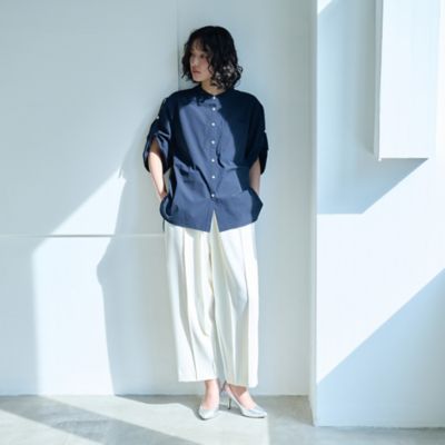 雨の日ロールアップスリーブブラウス（Ｎ５Ｍ０７５３０＿＿）