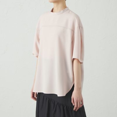 【接触冷感／ＵＶ効果／着用しわ軽減】バックボタンショートスリーブブラウス（Ｎ５Ｍ８４５２６＿＿）