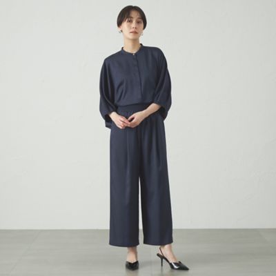 【セットアップ対応／吸水速乾／ＵＶ効果】シルキーツイルフォルムブラウス（Ｎ５Ｍ８５５２０＿＿）