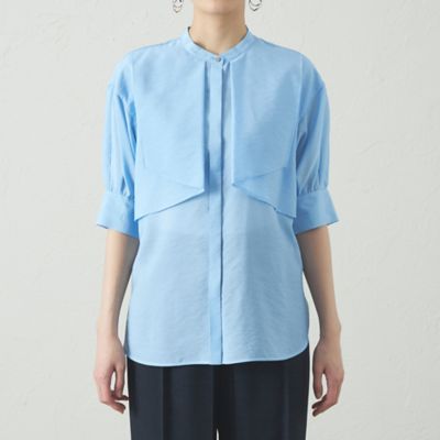 【オンでもオフでも活躍】レイヤードショートスリーブブラウス（Ｎ５Ｍ８６５２９＿＿）