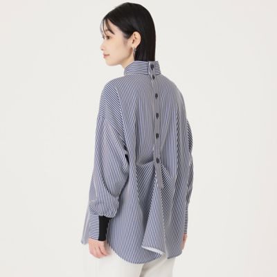 【大人気定番】ストライプバックボタンブラウス（Ｎ５Ｍ８８４１０＿＿）