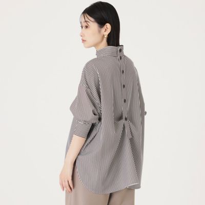 【大人気定番】ストライプバックボタンブラウス（Ｎ５Ｍ８８４１０＿＿）