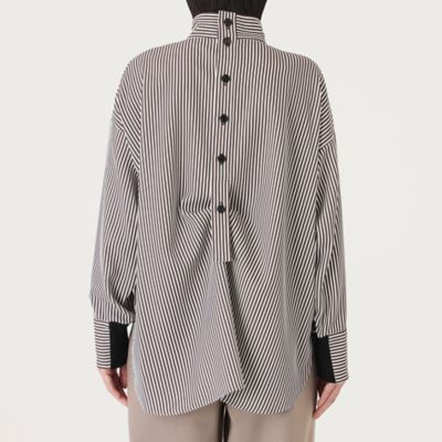 【大人気定番】ストライプバックボタンブラウス（Ｎ５Ｍ８８４１０＿＿）