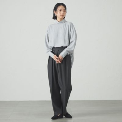 【着用しわ軽減／吸水速乾】ストライプバックボタンブラウス（Ｎ５Ｍ８８５０１＿＿）