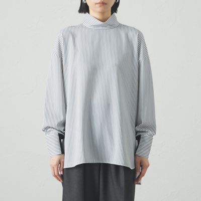 【着用しわ軽減／吸水速乾】ストライプバックボタンブラウス（Ｎ５Ｍ８８５０１＿＿）