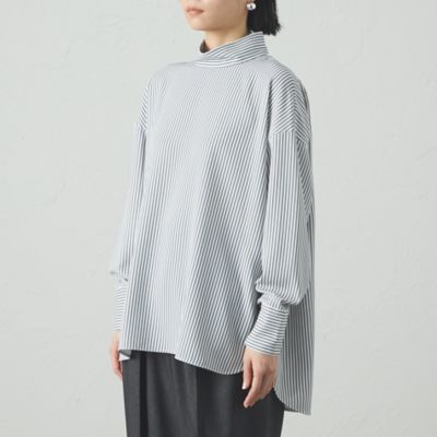 【着用しわ軽減／吸水速乾】ストライプバックボタンブラウス（Ｎ５Ｍ８８５０１＿＿）