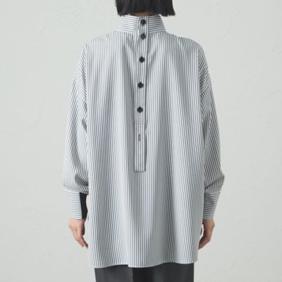 【着用しわ軽減／吸水速乾】ストライプバックボタンブラウス（Ｎ５Ｍ８８５０１＿＿）