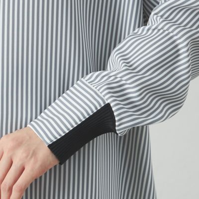 【着用しわ軽減／吸水速乾】ストライプバックボタンブラウス（Ｎ５Ｍ８８５０１＿＿）