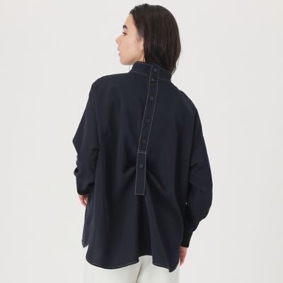 【大人気定番／セットアップ】バックボタンブラウス（Ｎ５Ｍ８９３０３＿＿）
