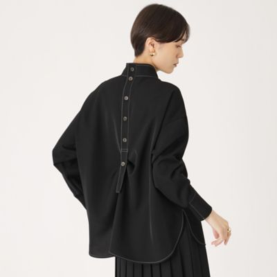【大人気定番】バックボタンブラウス（Ｎ５Ｍ８９４１１＿＿）