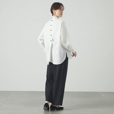 【着用しわ軽減／吸水速乾】バックボタンブラウス（Ｎ５Ｍ８９５０８＿＿）