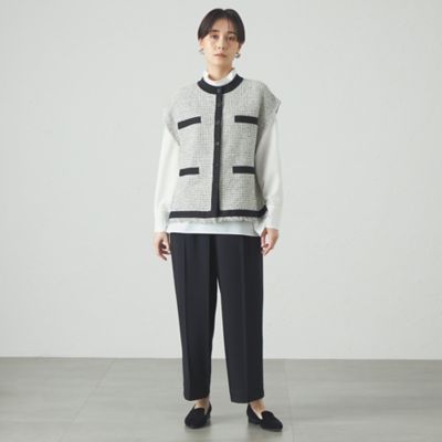 【着用しわ軽減／吸水速乾】バックボタンブラウス（Ｎ５Ｍ８９５０８＿＿）