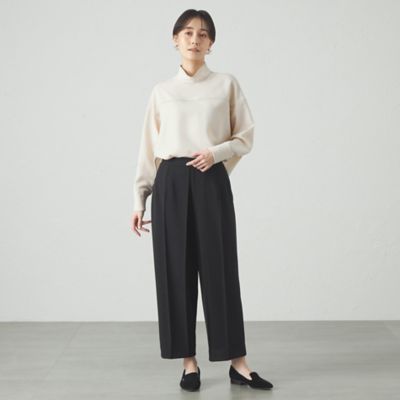 【着用しわ軽減／吸水速乾】バックボタンブラウス（Ｎ５Ｍ８９５０８＿＿）