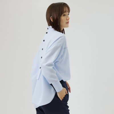 ◇◇【ＮＡＶＹ】バックボタンブラウス（Ｎ５Ｍ８９８７１＿＿ 