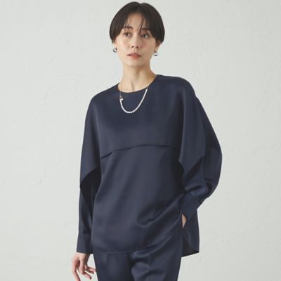 【セットアップ対応／オンでもオフでも活躍】レイヤードブラウス（Ｎ５Ｍ９３５２５＿＿）