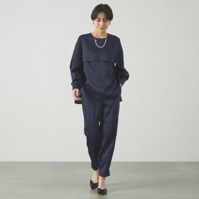 【セットアップ対応／オンでもオフでも活躍】レイヤードブラウス（Ｎ５Ｍ９３５２５＿＿）