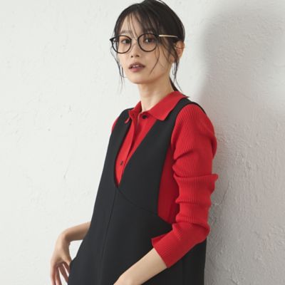 イージーケア】ペプラムニット（N5N01608＿＿） | CAST