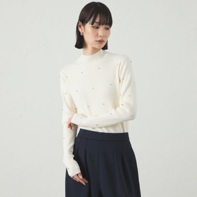 ＜CAST：＞【１枚で着映える】スタッズタートルニット（Ｎ５Ｎ０７６４４＿＿）