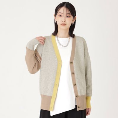 ＜CAST：＞【イチオシ】カラーブロックニットカーディガン（Ｎ５Ｎ０８３３７＿＿）