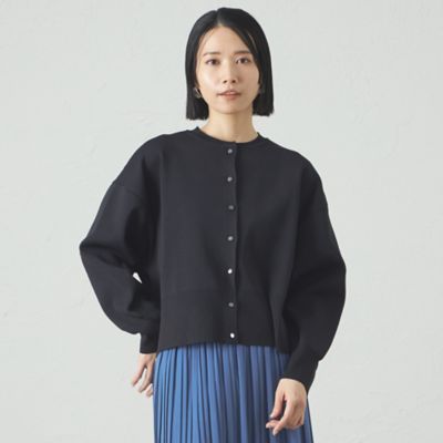 【SALE】CAST：/キャストコロン【着回し抜群】フォルムニットブルゾン(N5N16505__) アオ28L トップス【三越伊勢丹/公式】