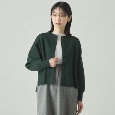 CAST：/キャストコロン【着回し抜群】フォルムニットブルゾン(N5N16625__) ミドリ74L トップス【三越伊勢丹/公式】