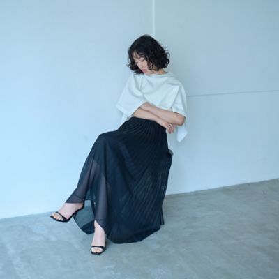 接触冷感／抗菌防臭／白化軽減】レイヤードカットソー