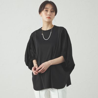 【接触冷感／抗菌防臭／白化軽減】アームギャザーカットソー（Ｎ５Ｐ０３５２２＿＿）