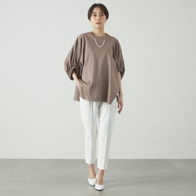 【接触冷感／抗菌防臭／白化軽減】アームギャザーカットソー（Ｎ５Ｐ０３５２２＿＿）