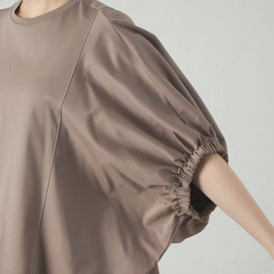 【接触冷感／抗菌防臭／白化軽減】アームギャザーカットソー（Ｎ５Ｐ０３５２２＿＿）