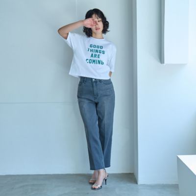 【ＧＯＯＤ　ＴＨＩＮＧＳ　ＡＲＥ　ＣＯＭＩＮＧ】プリントＴシャツ（Ｎ５Ｐ１１５３５＿＿）